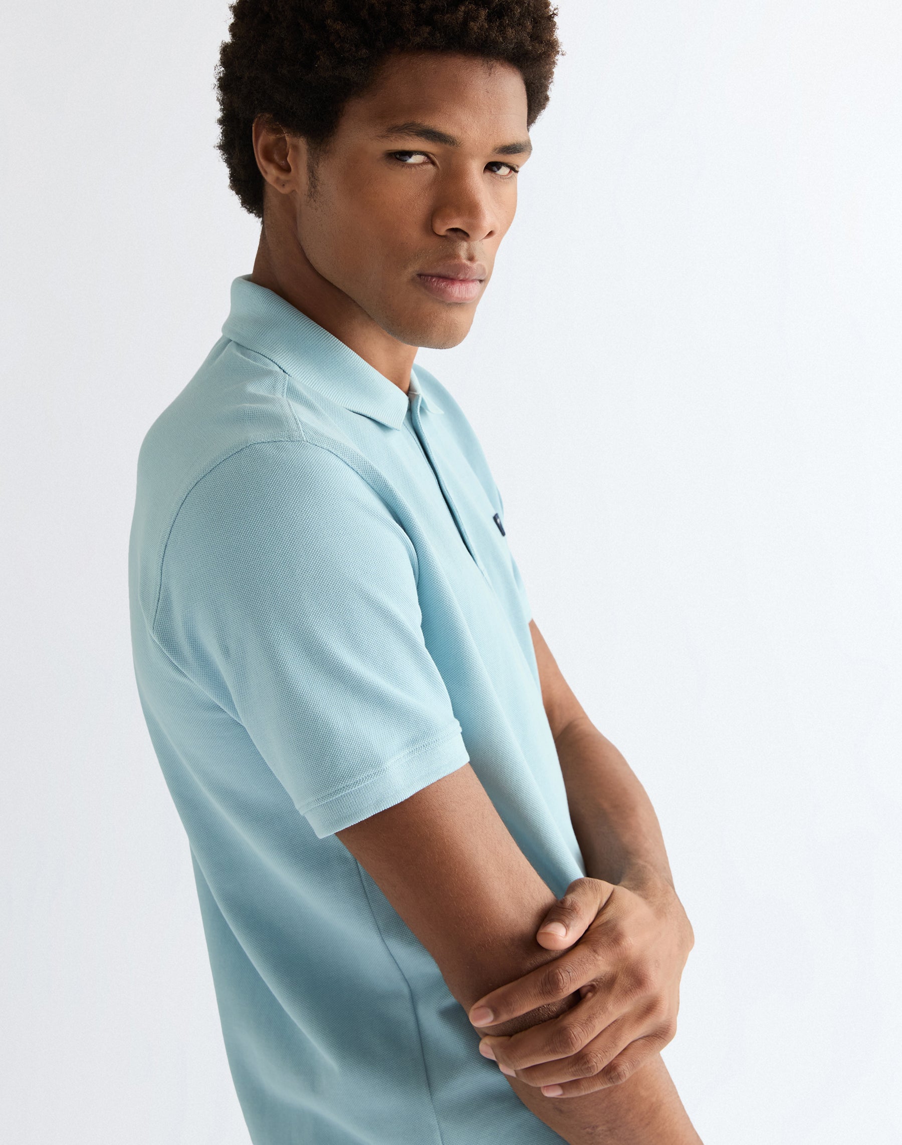 Polo Shirt in Forget Me Not T-Shirts Wrangler