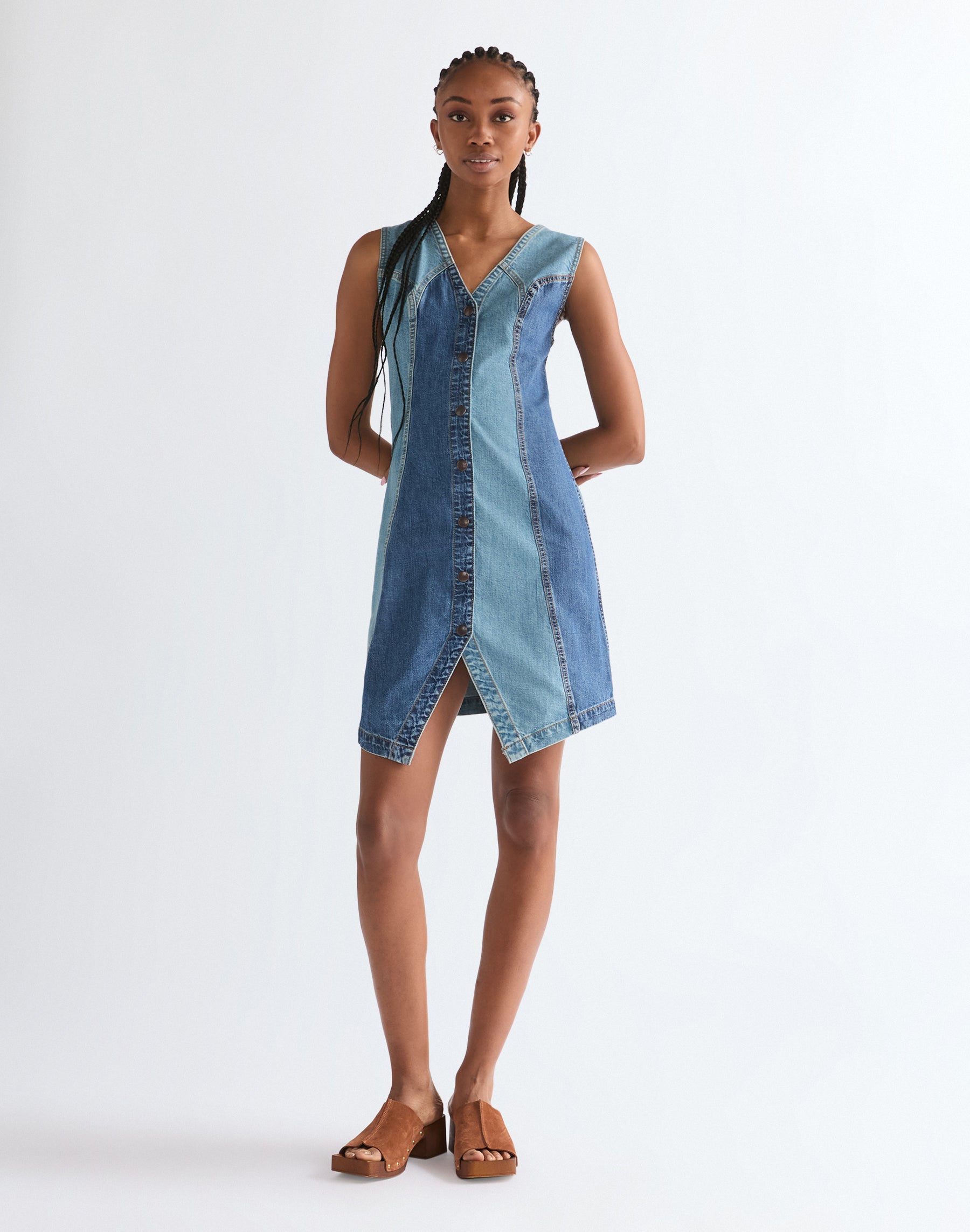 Vest Dress in Patchwork Kleider Wrangler