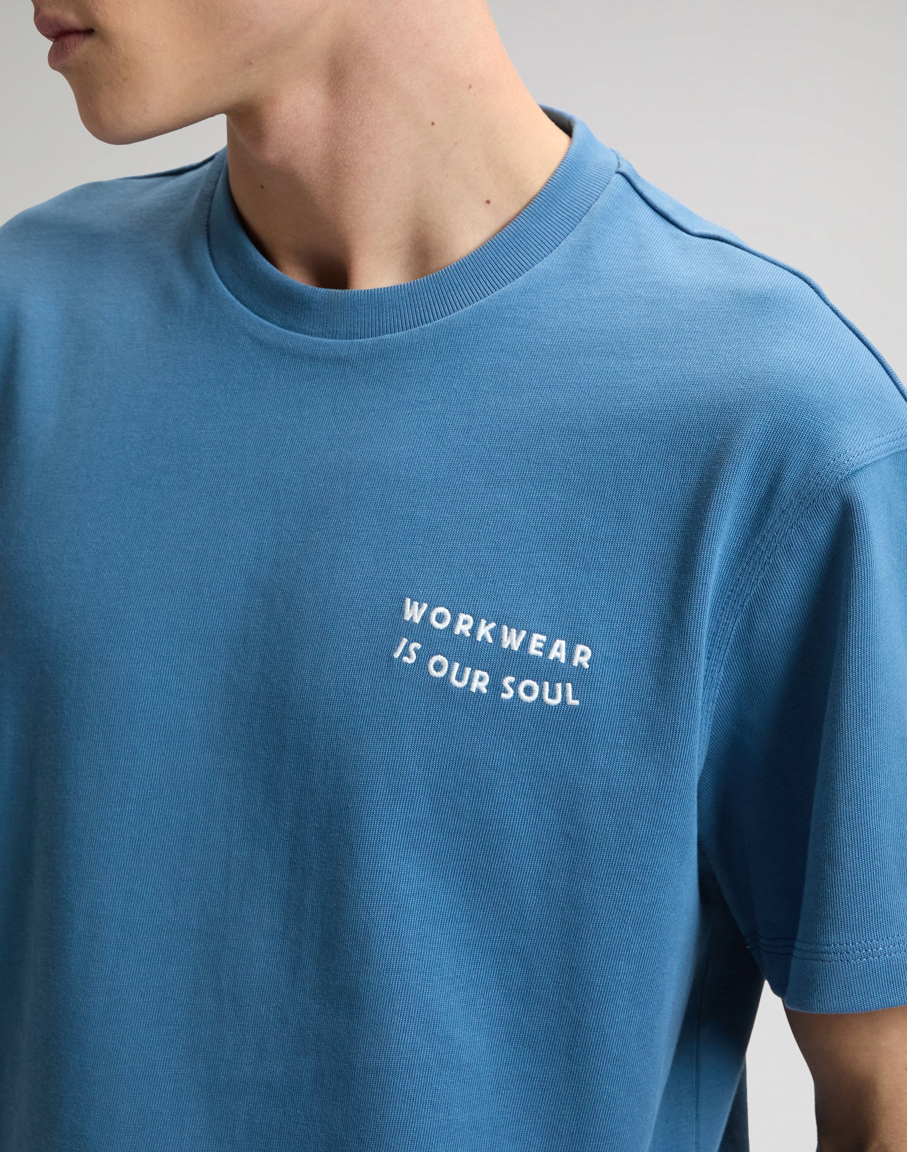 Workwear Soul Tee in Work Blue