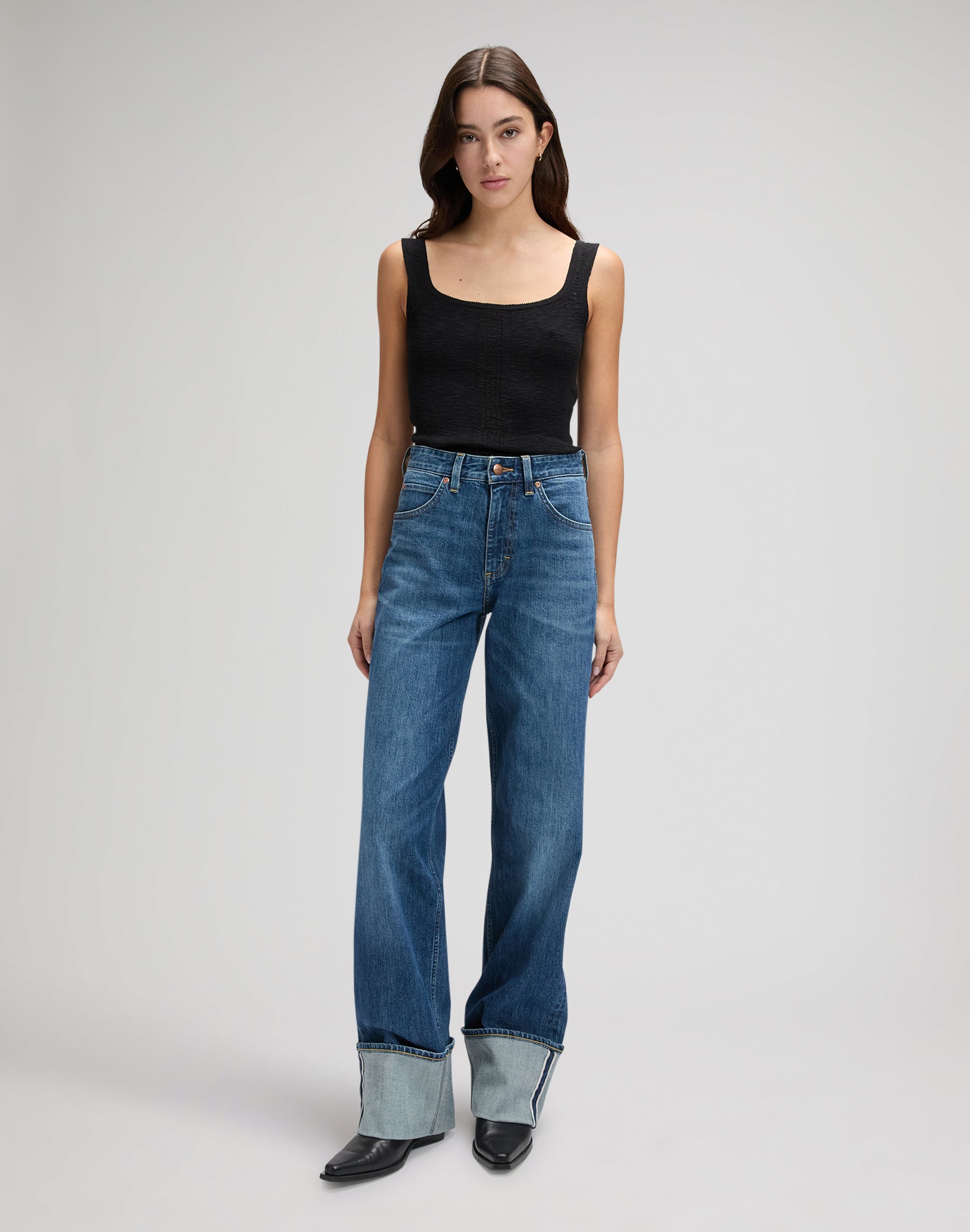 Knitted Tank in Black