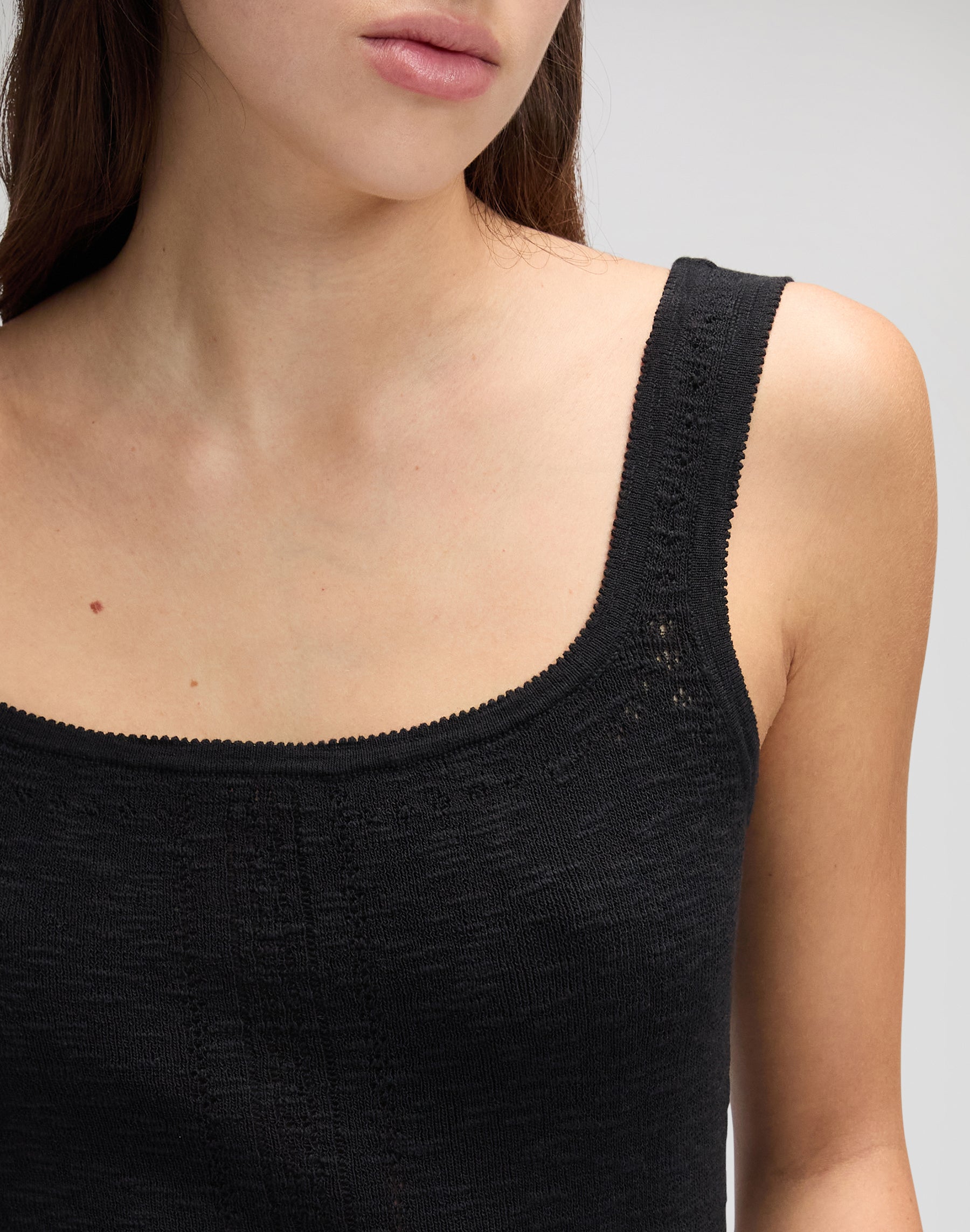 Knitted Tank in Black