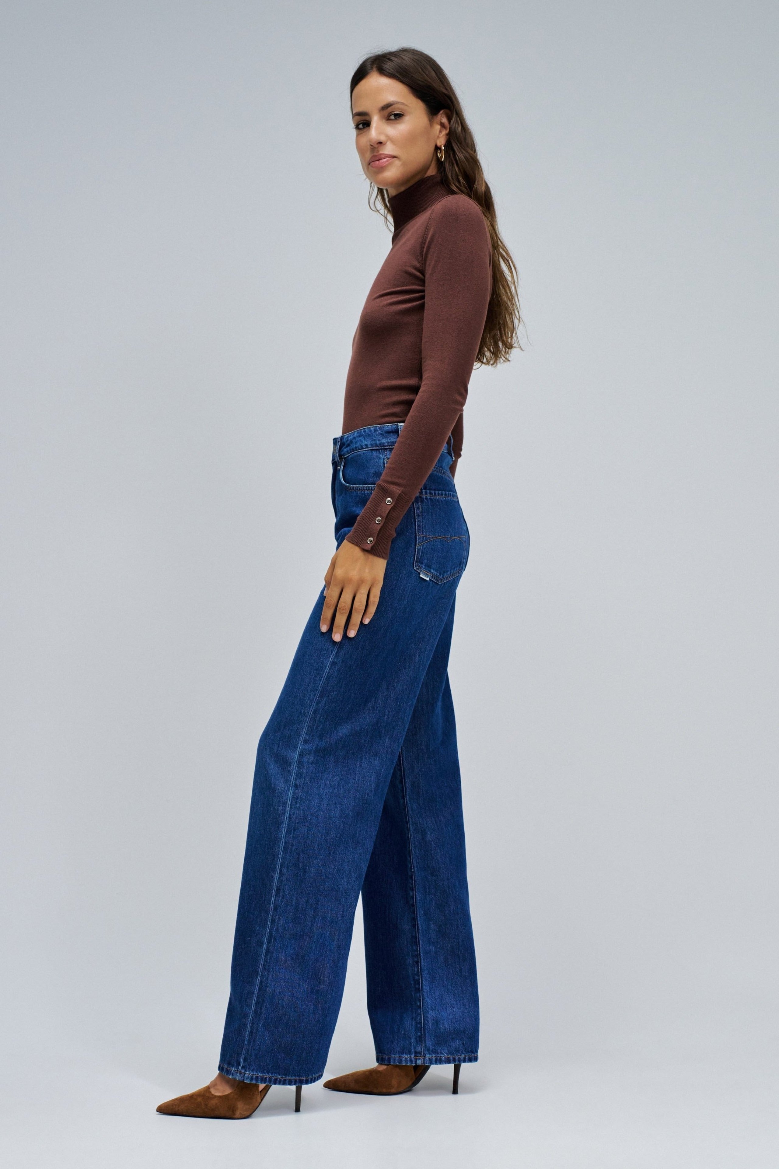 Jeans Wide Leg Wide in Medium Wash Jeans Salsa Jeans