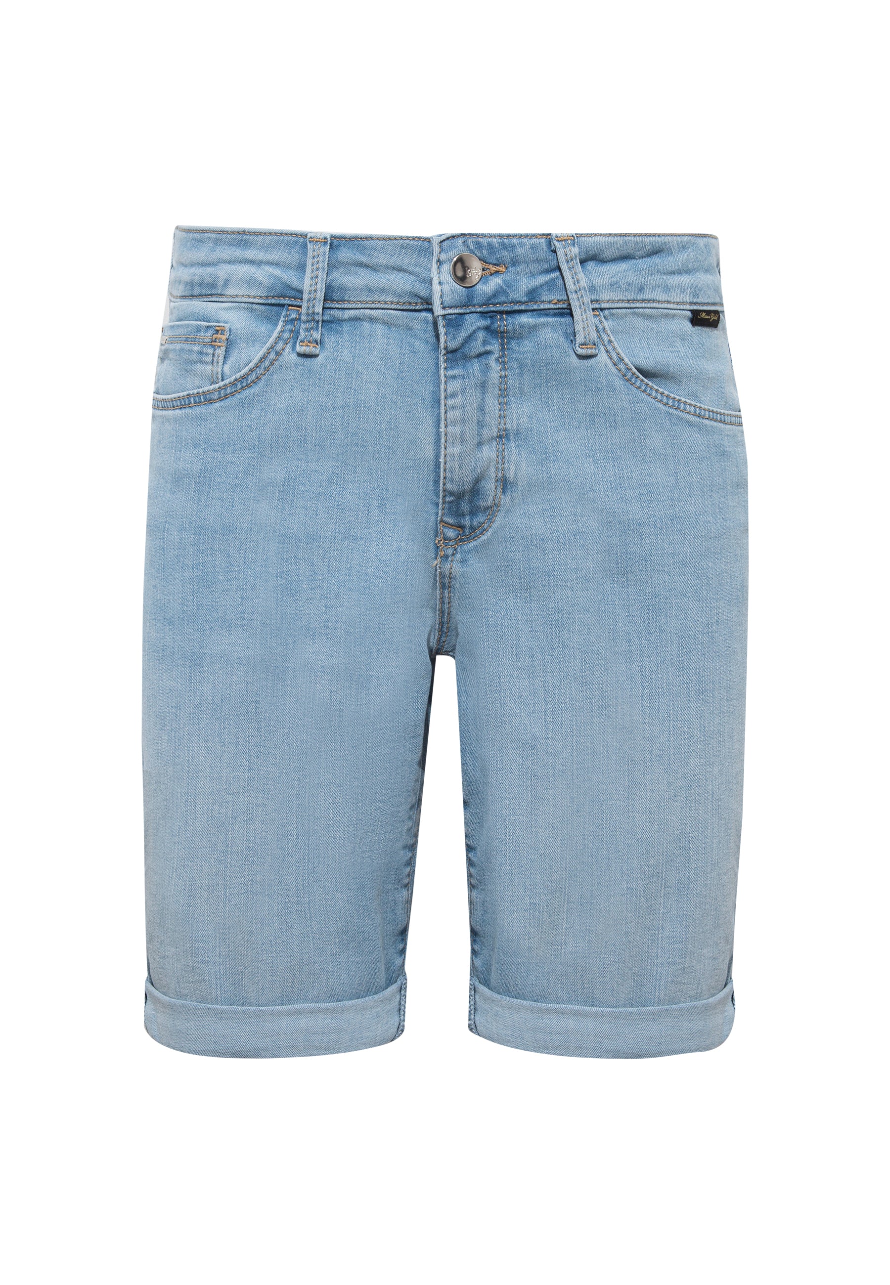 Alexis in Lt Blue Gold Jeansshorts Mavi