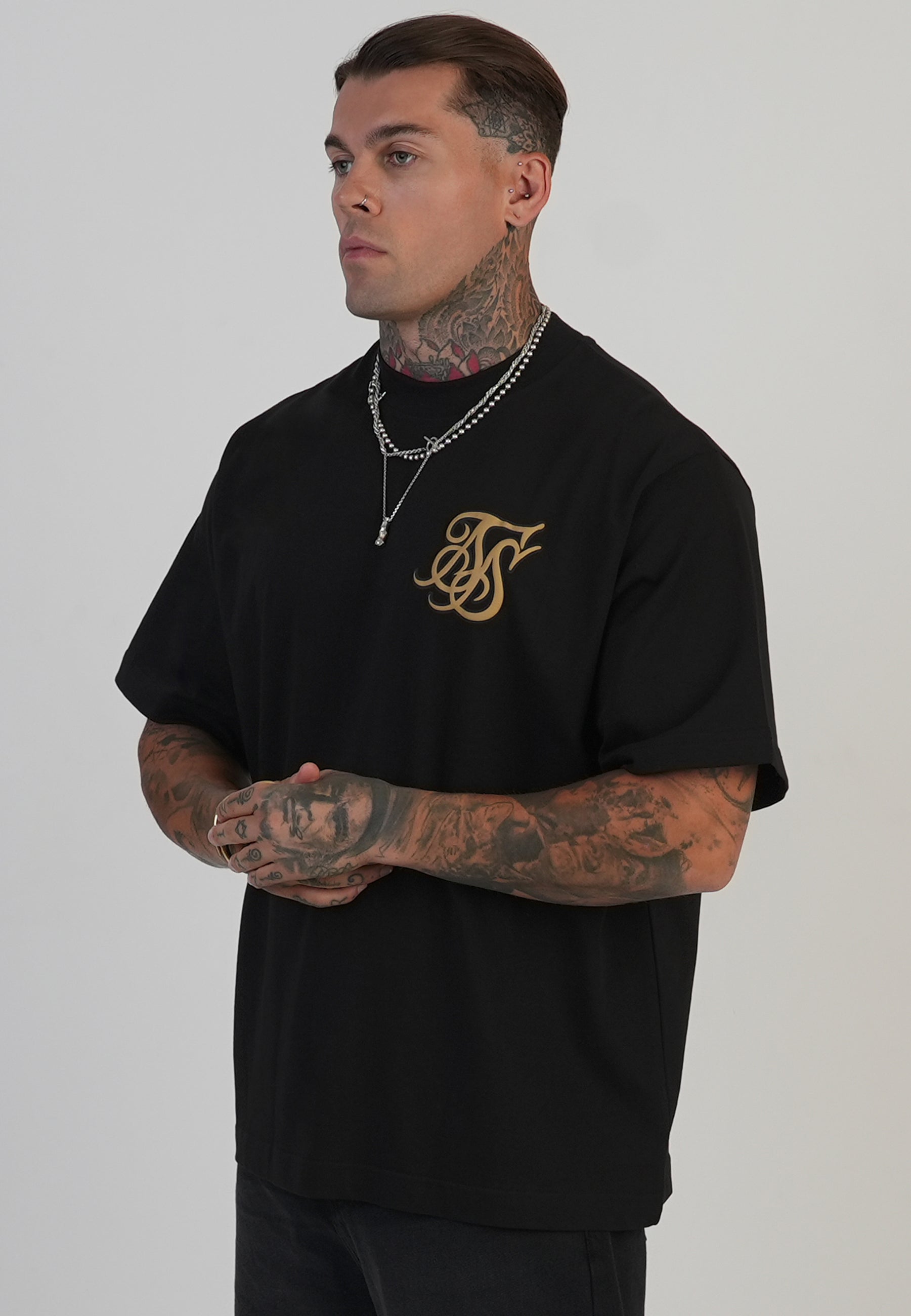 Logo T-Shirt in Black T-Shirts SikSilk