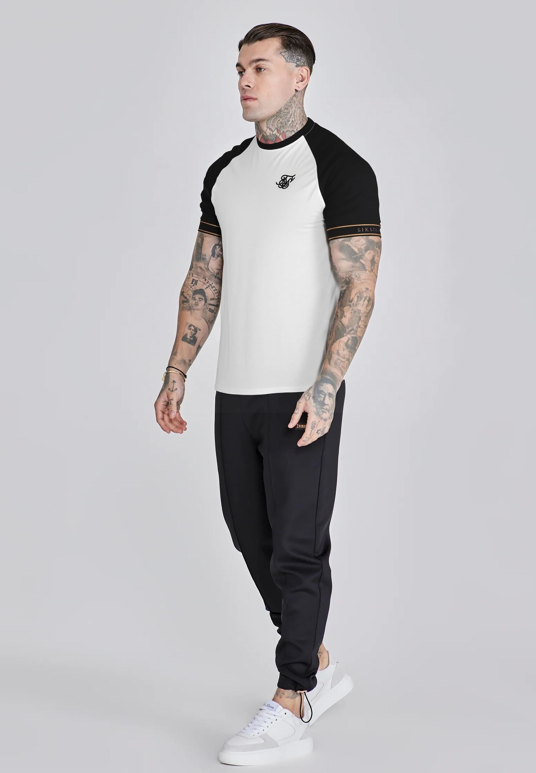 Tech T-Shirt in White-Black