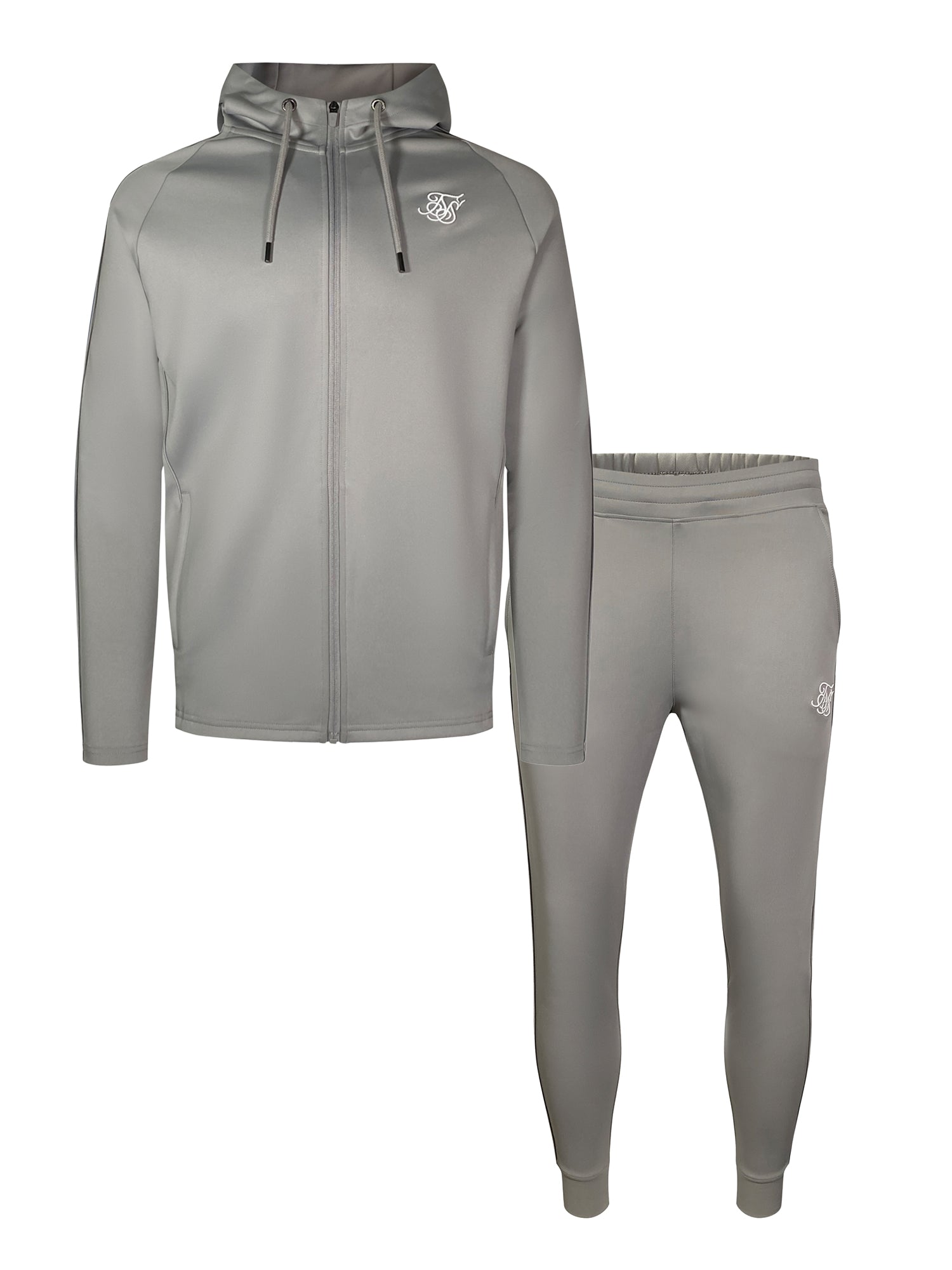 Hoodie And Joggers Set in Grey Sets SikSilk