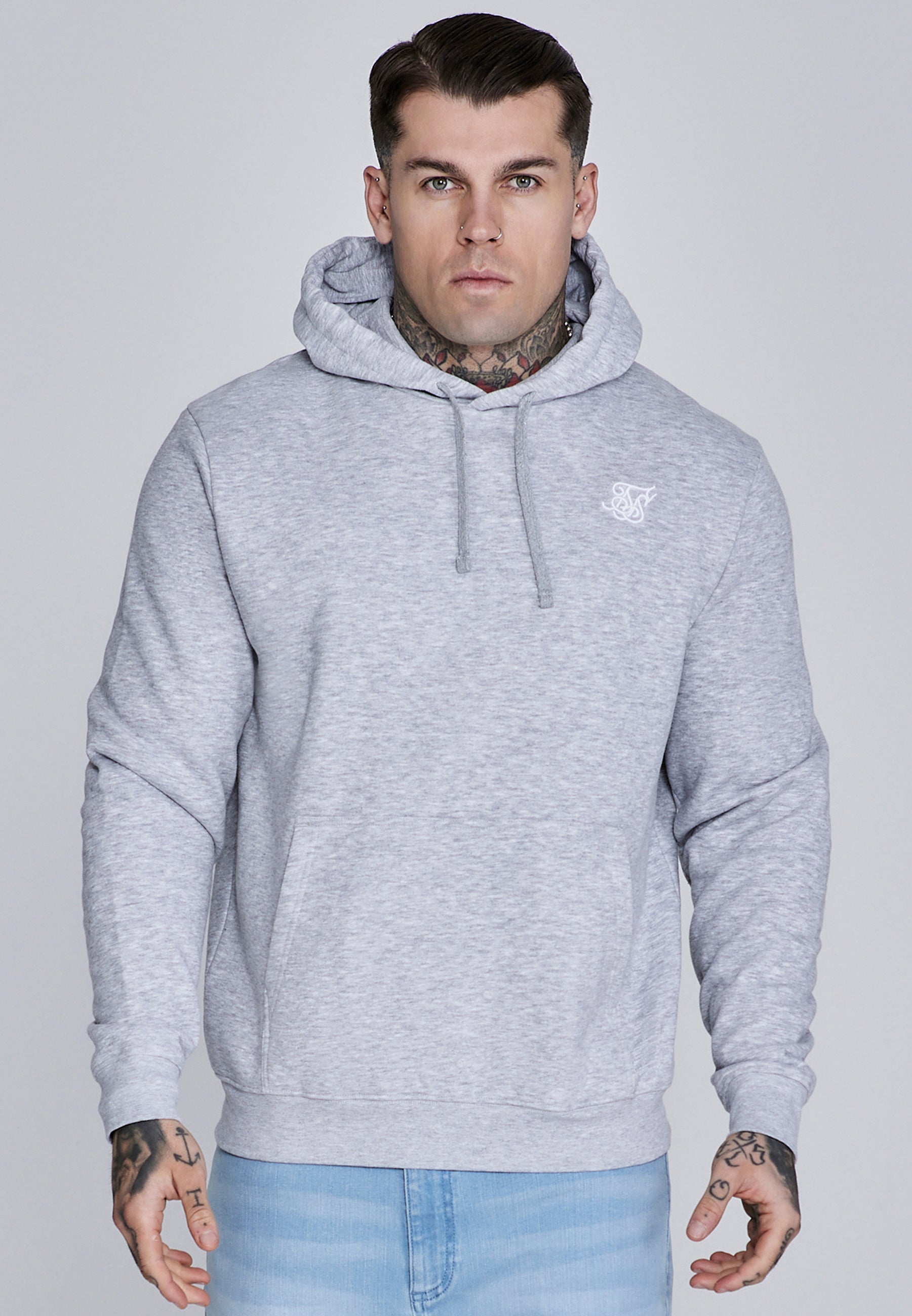 Essentials Hoodie in Grey Marl