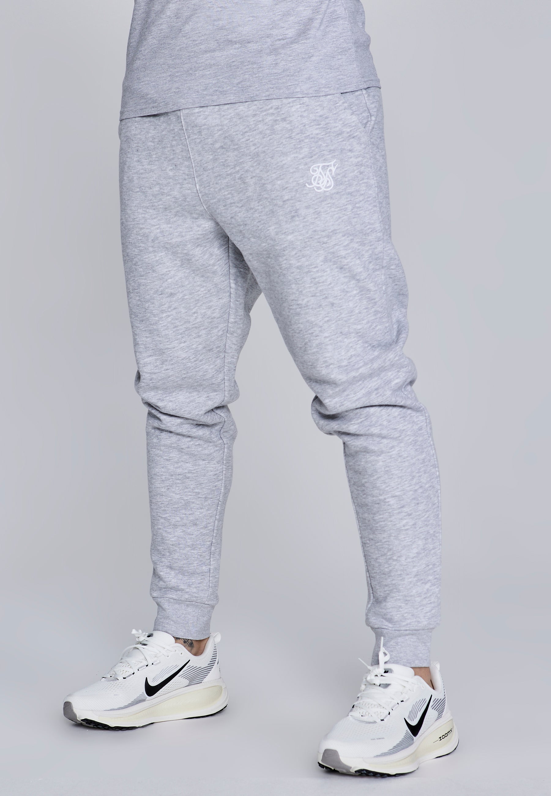 Essentials Joggers in Grey Marl Hosen SikSilk