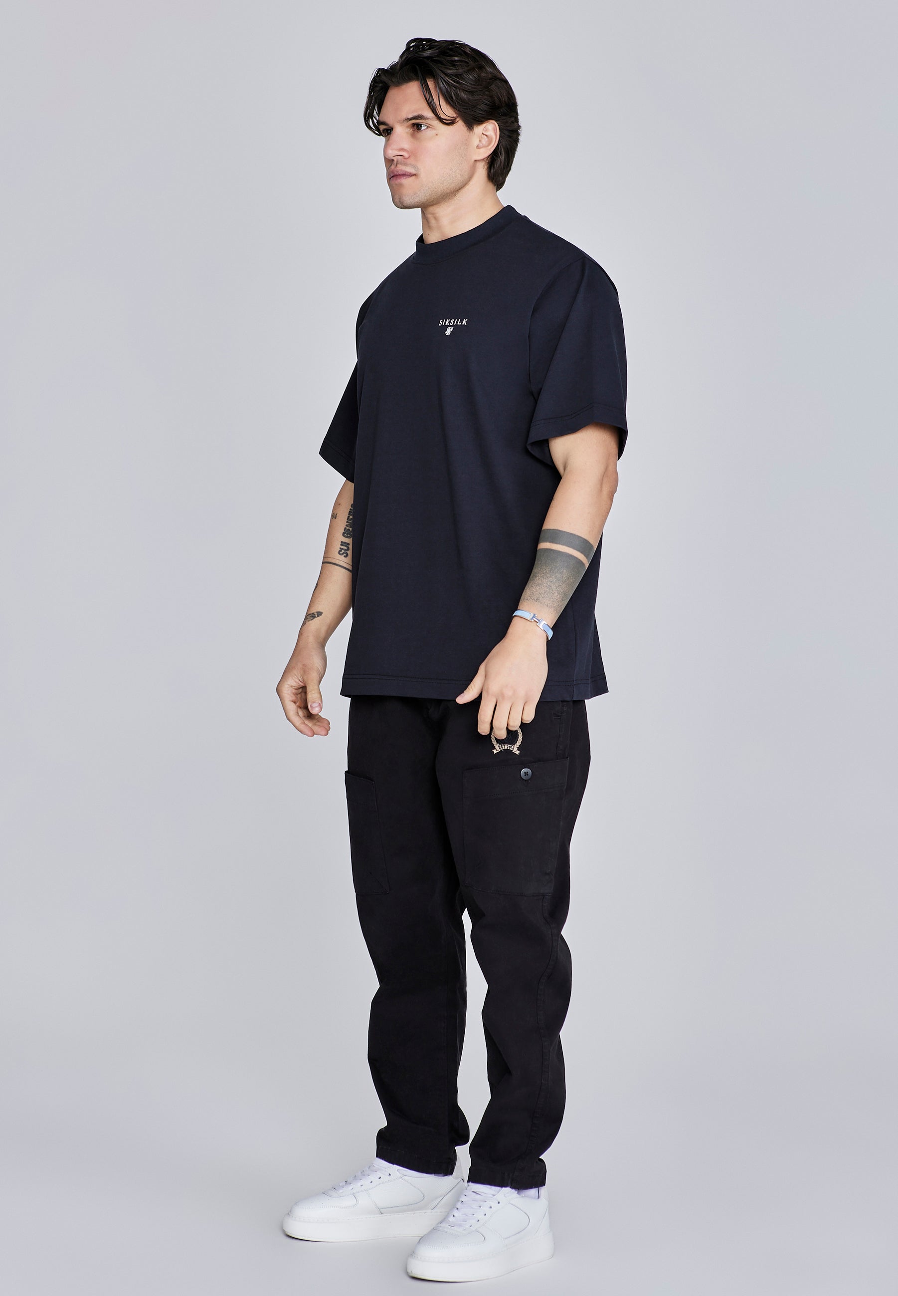 Oversized T-Shirt in Black T-Shirts SikSilk