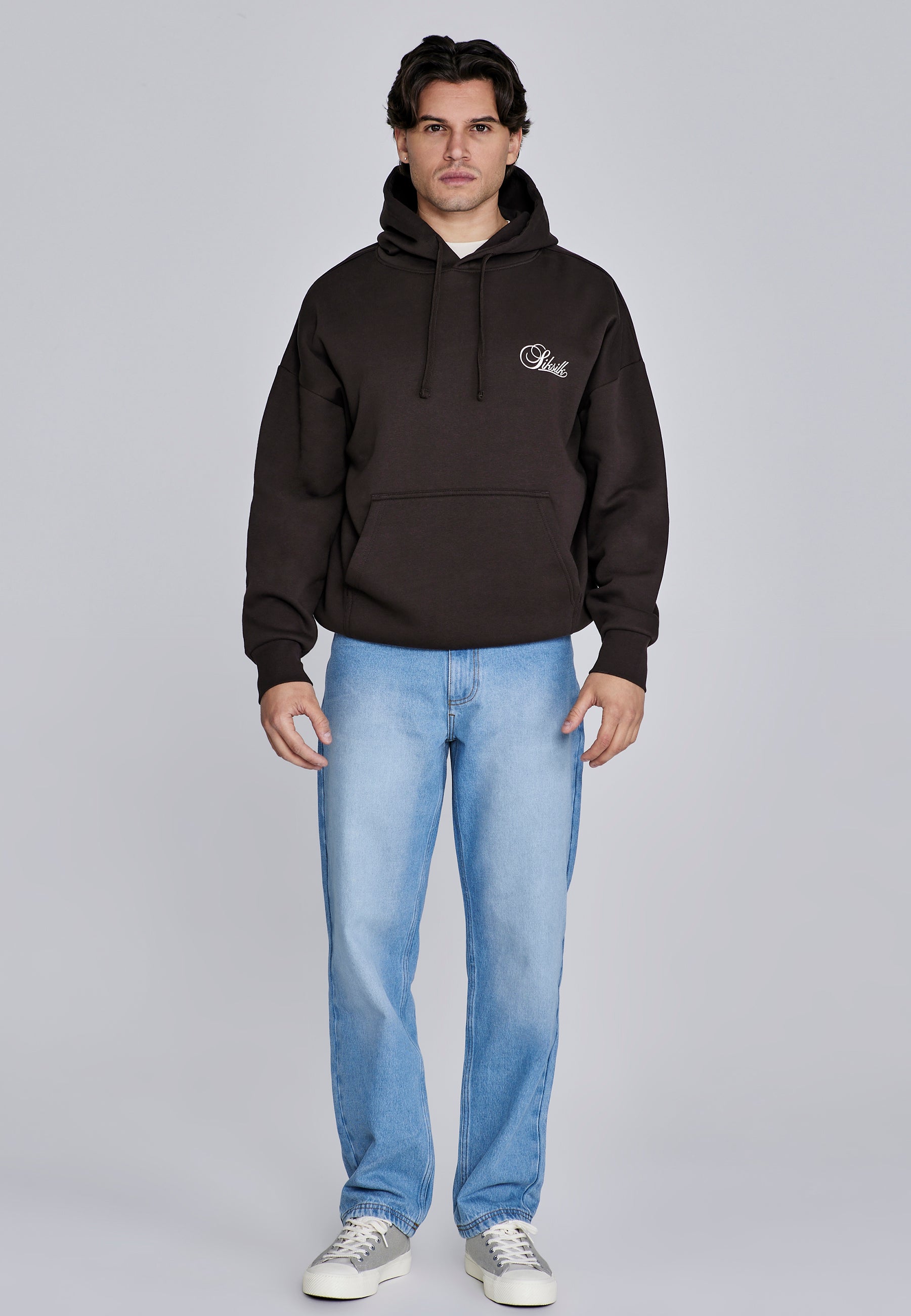 Essentials Hoodie in Brown Kapuzenpullover SikSilk