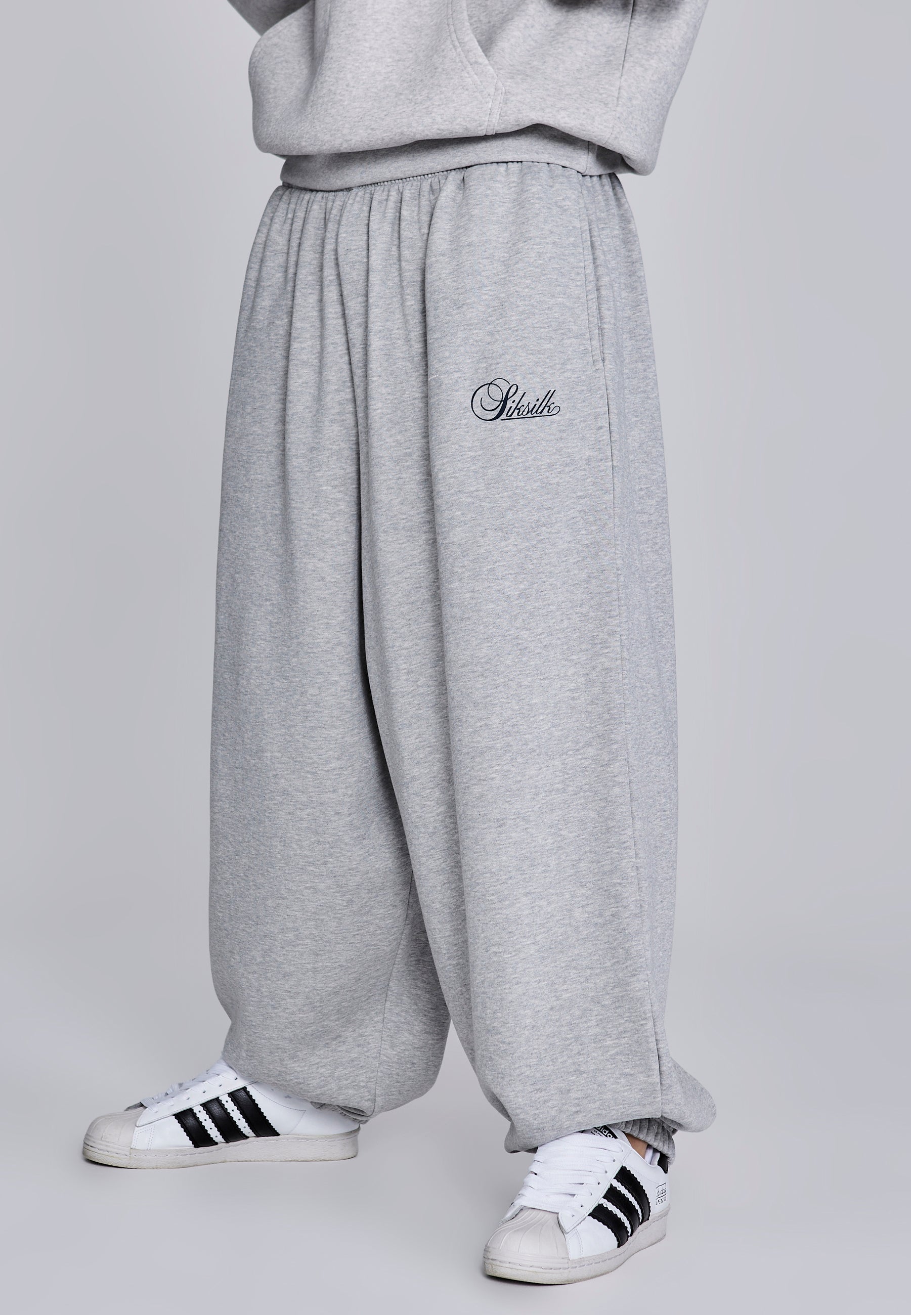 Essentials Joggers in Grey Marl Hosen SikSilk