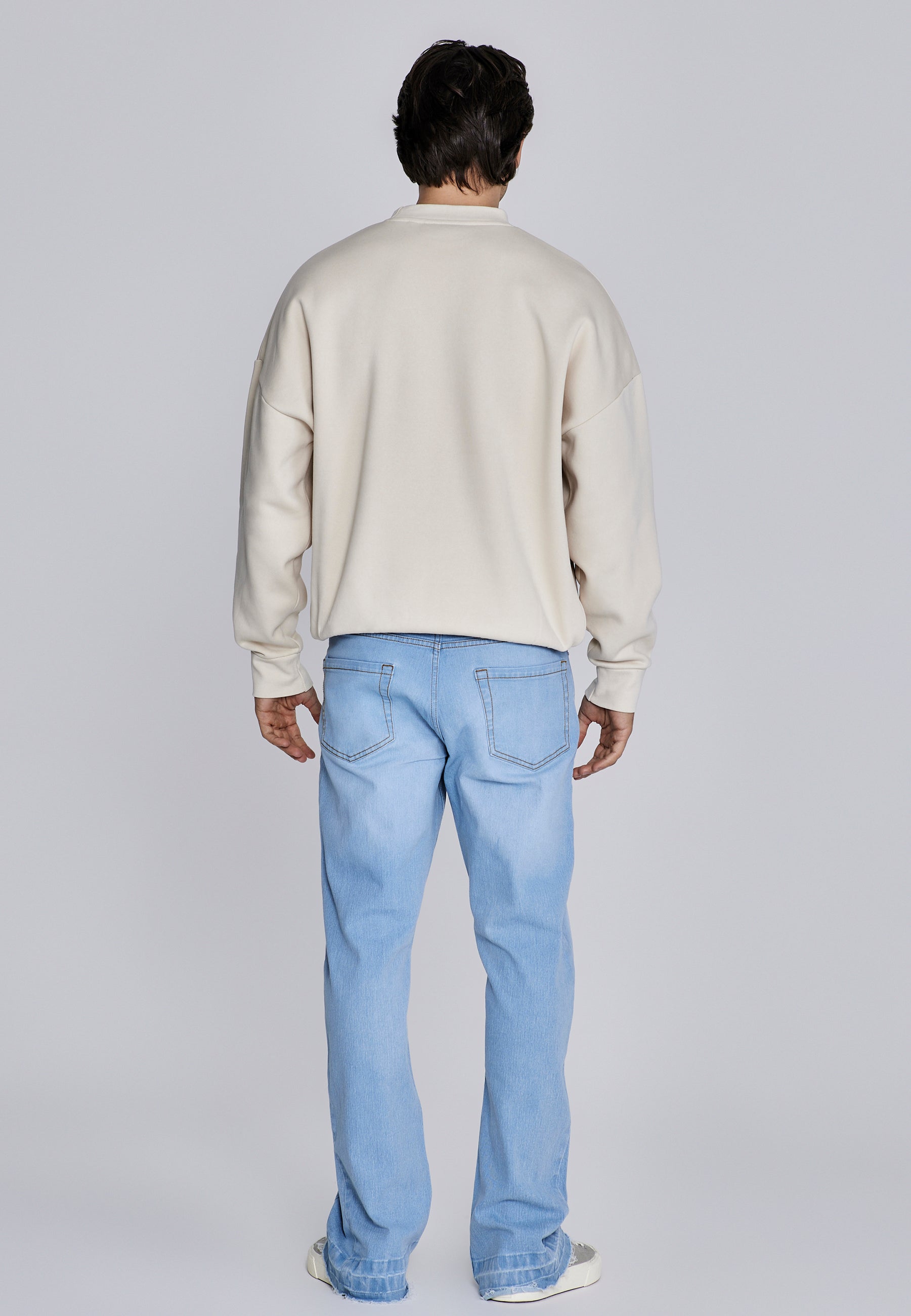 Essentials Sweater in Ecru Sweatshirts SikSilk