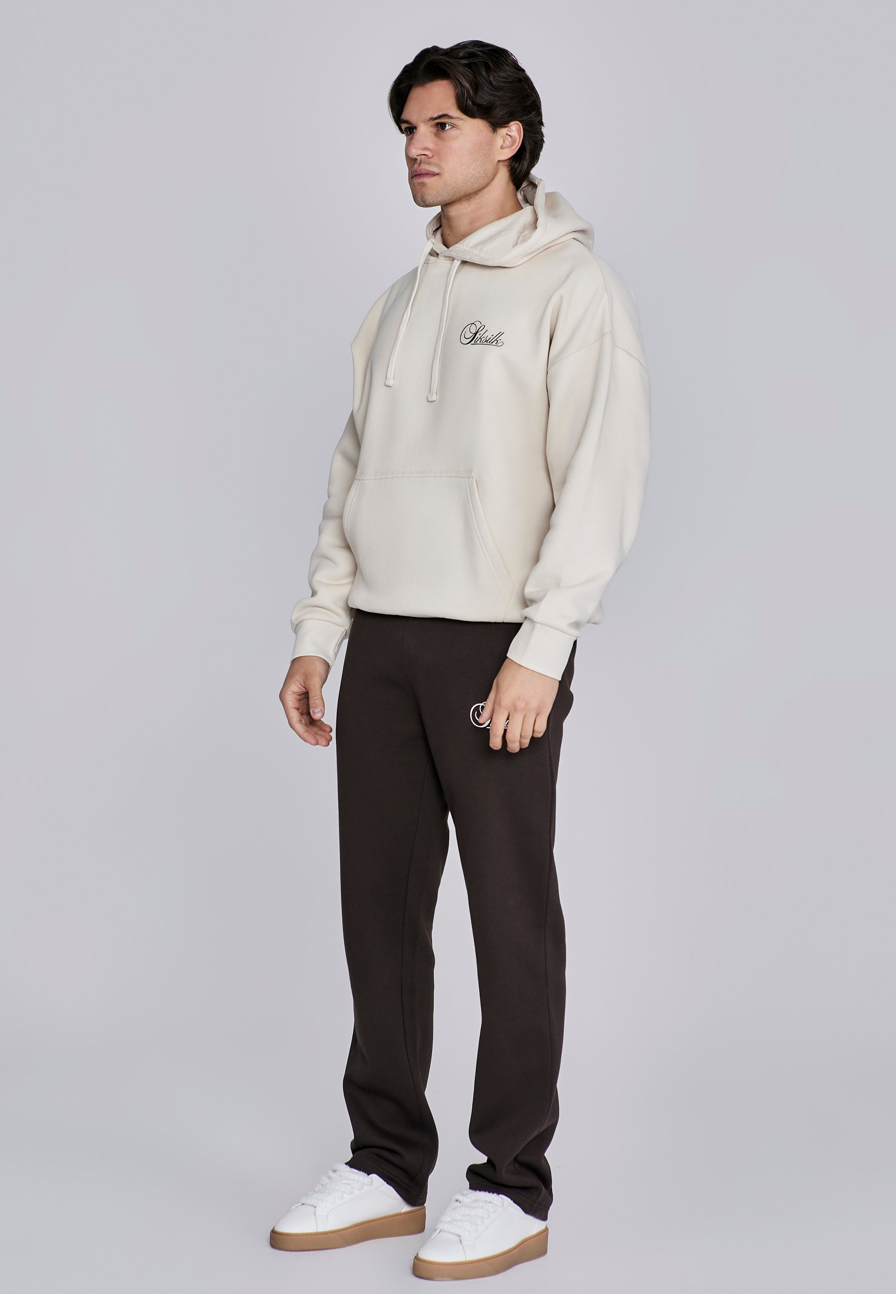 Essentials Hoodie in Ecru Kapuzenpullover SikSilk