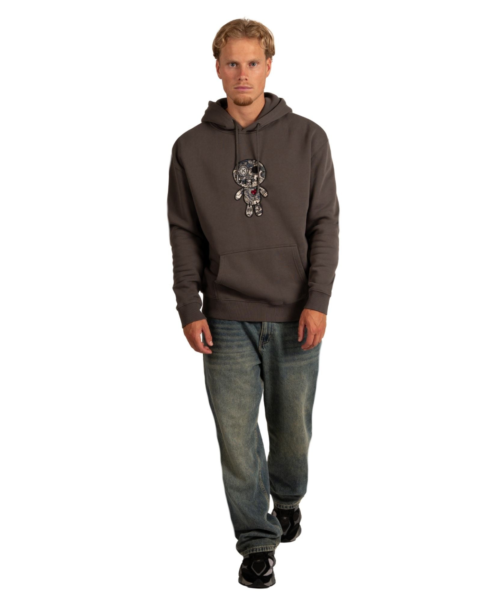 Ennis Hoodie in Grey Kapuzenpullover Wrong Friends